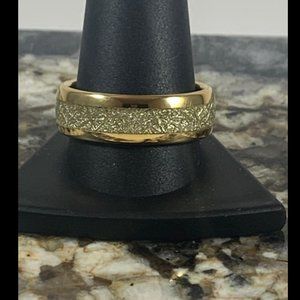 Size 12.5 tungsten meteor inlay band